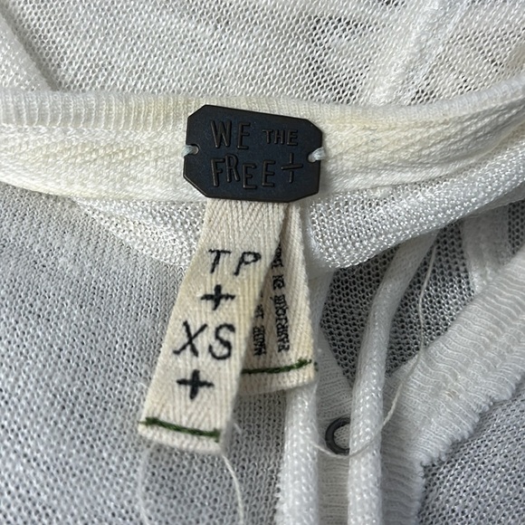 Free People Affogato Hacci top shirt size XS - Picture 8 of 10